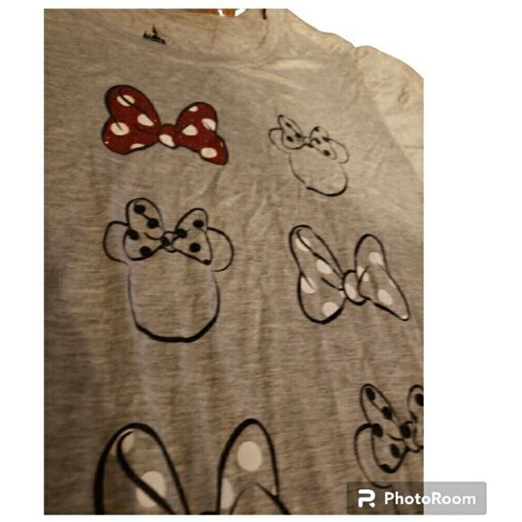 Gray Large Disney Minnie Mouse Short Sleeve T-Shirt - Picture 3 of 10